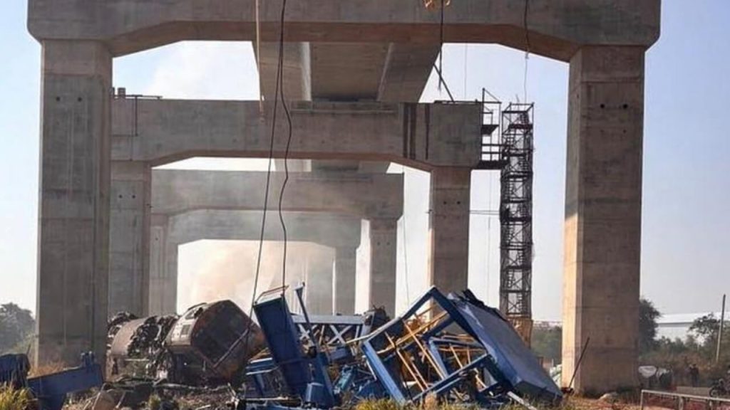 Thailand Kran Zugunglück